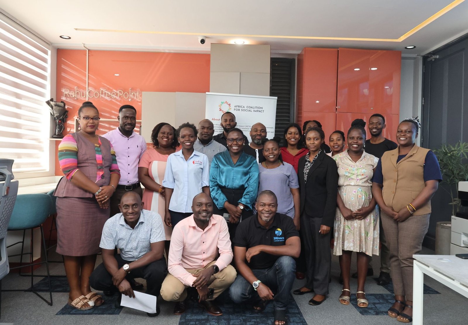 ACSI member team gathered together during a joint planning field visit